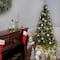6.5 ft. Pre-Lit Aspen Spruce Slim Artificial Christmas Tree, Clear Lights